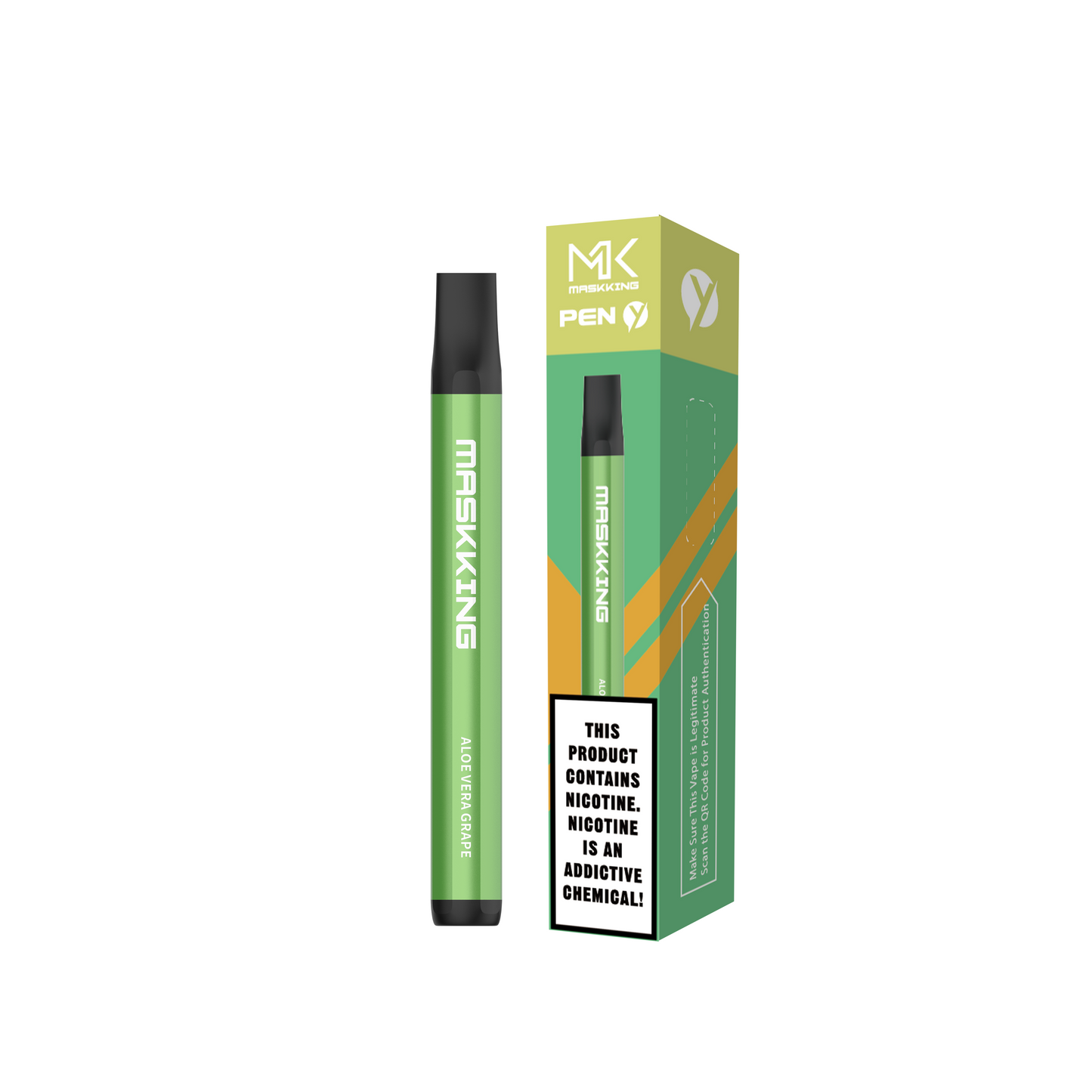 Maskking Pen Aloe Vera Grape áloe vera uva vapeador desechable 600 puffs 5% nicotina – TiendasVM México