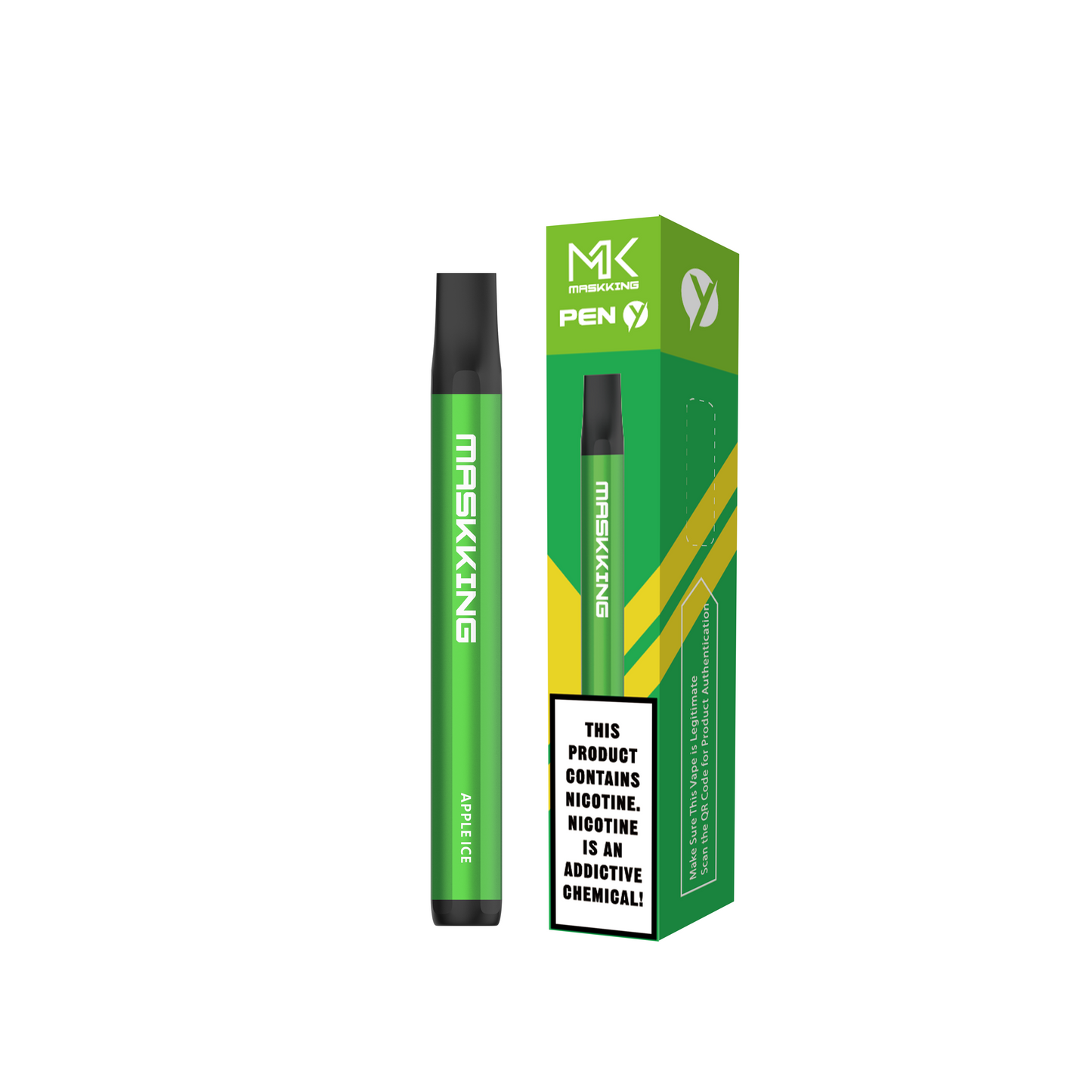 Maskking Pen Apple Ice manzana hielo vapeador desechable 600 puffs 5% nicotina diseño bolsillo – TiendasVM México