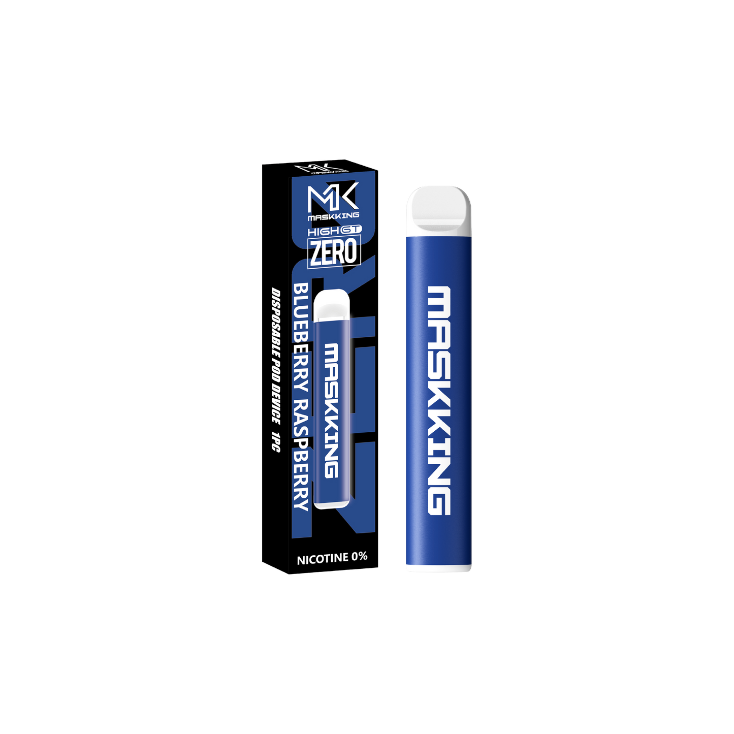 Maskking GT Zero Blueberry Raspberry arándano frambuesa vapeador desechable 500 puffs sin nicotina – compra en México