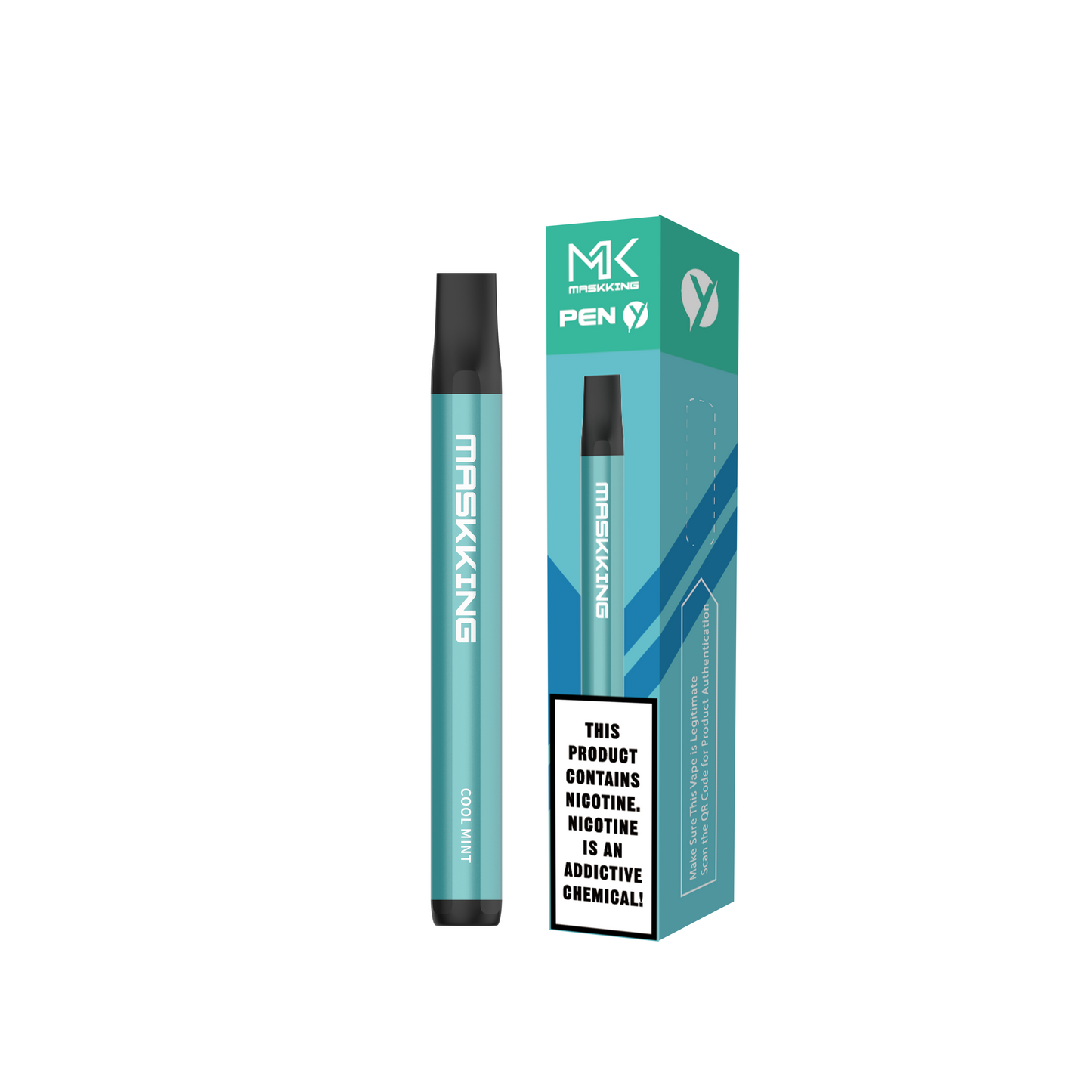 Maskking Pen Cool Mint menta fría vapeador desechable 600 puffs 5% nicotina diseño bolsillo – compra en México