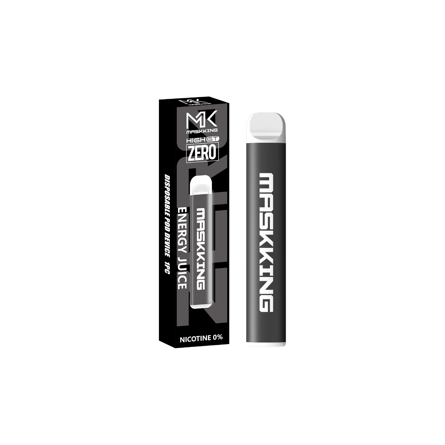 Maskking GT Zero Energy Juice energizante vapeador desechable 500 puffs 0% nicotina ultra-compacto – TiendasVM México