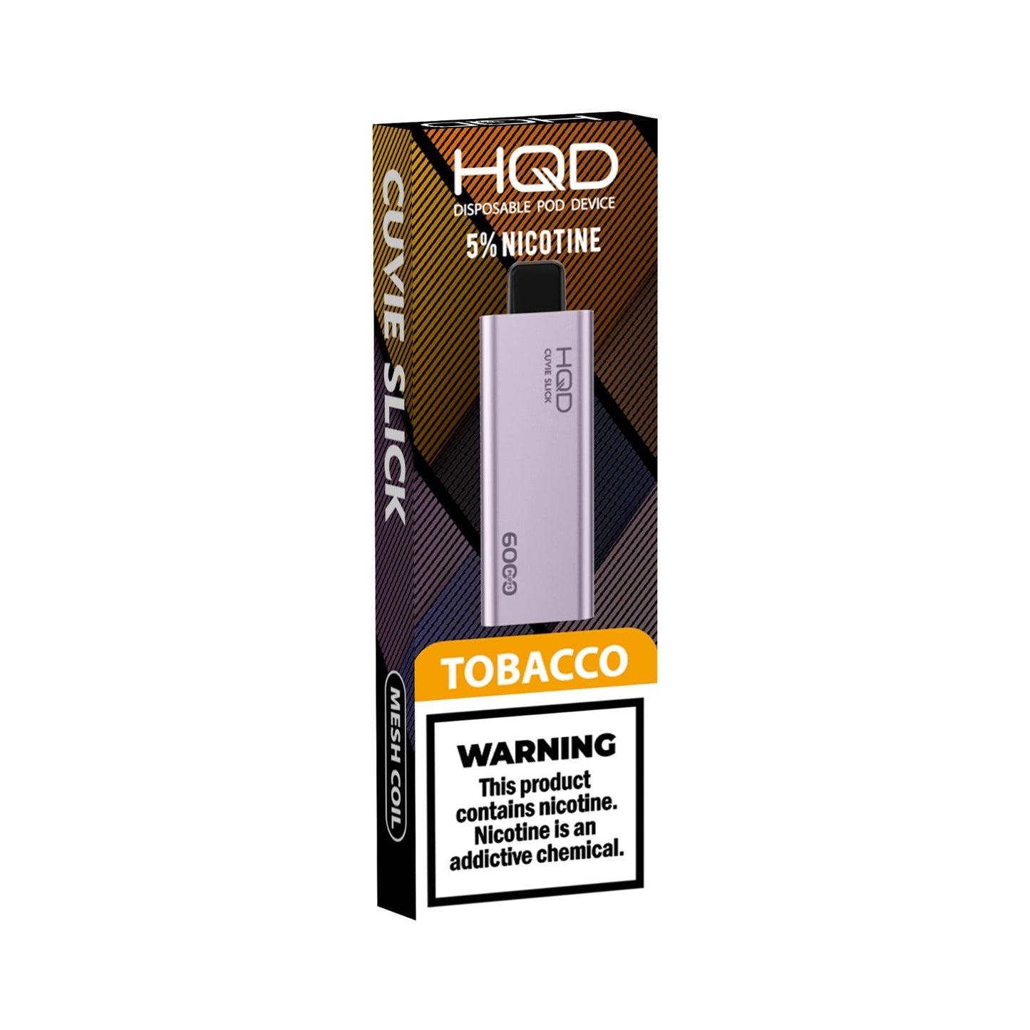 HQD Cuvie SLICK Tobacco Cigarro Electrónico Desechable 6000 Puffs Mesh Coil