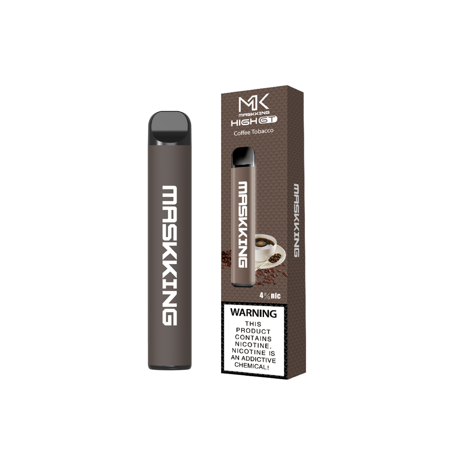 MK Maskking GT Coffee vape desechable 500 hits nicotina 3% y 4% maskking original promo comprar vape en CDMX recíbelo rápido envío a domicilio CDMX y Área Metropolitana