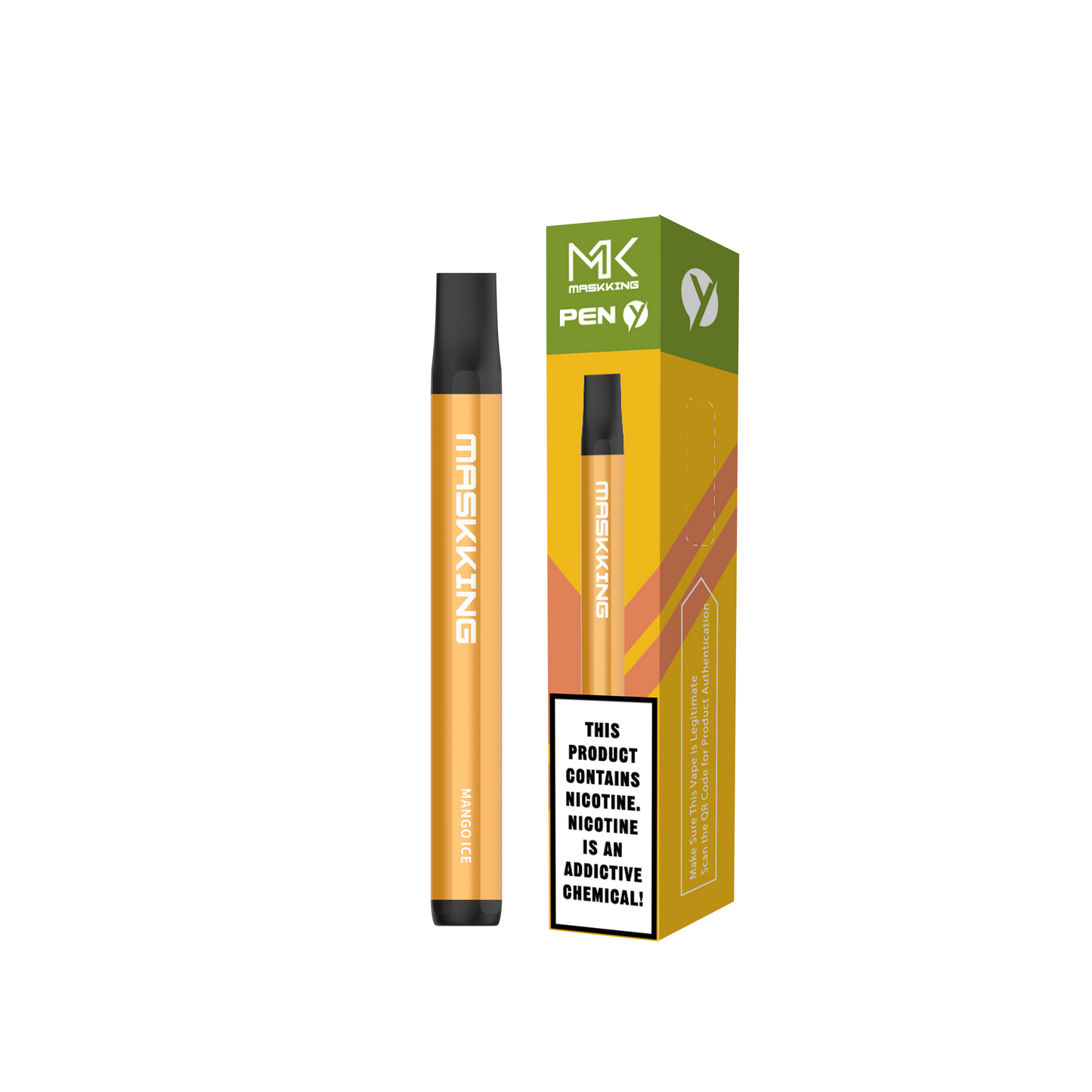 Maskking Pen Mango Ice mango hielo vapeador desechable 600 puffs 5% nicotina compacto – TiendasVM México