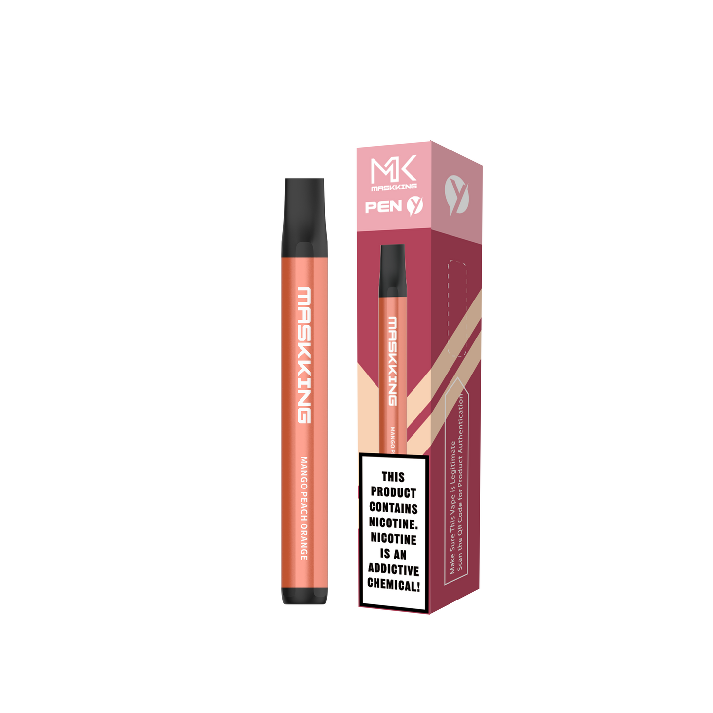 Maskking Pen Mango Peach Orange mango durazno naranja vapeador desechable 600 puffs 5% nicotina – entrega CDMX