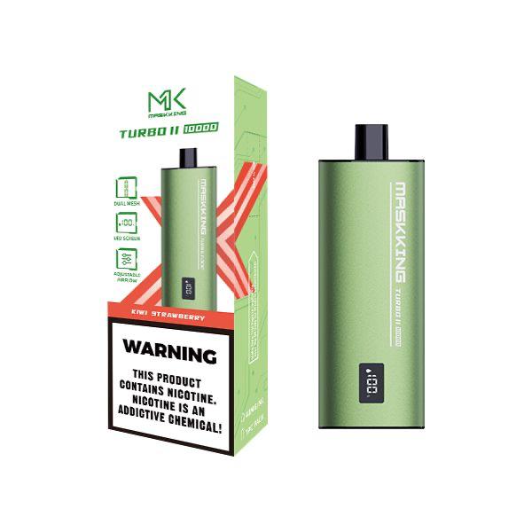 Compra el vape Maskking Turbo II original con los mejores sabores. Dispositivo desechable con gran duración y envío en México.