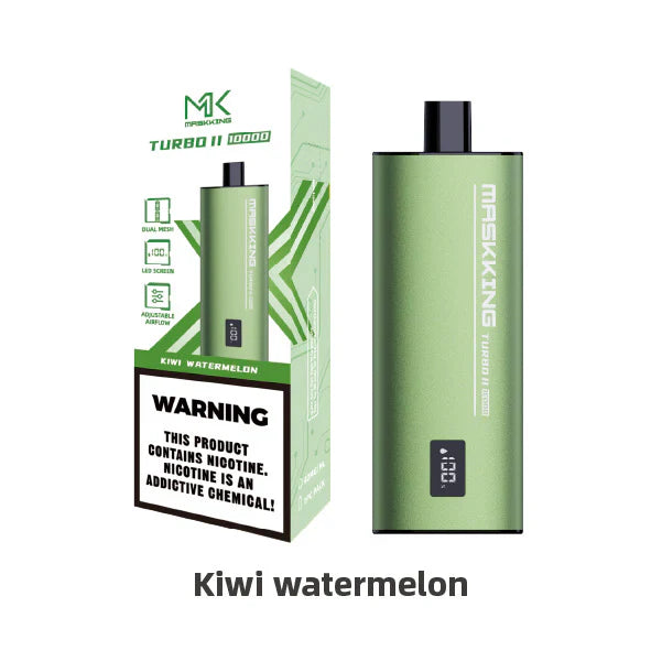 Compra el vape Maskking Turbo II original con los mejores sabores. Dispositivo desechable con gran duración y envío en México.