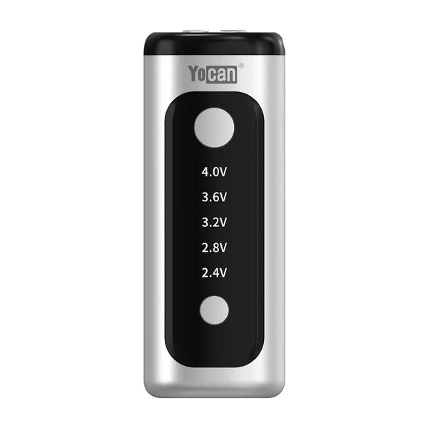 Yocan Kodo Plus battery 510 plata vape battery para cartuchos voltaje ajustable pantalla OLED 400mAh USB-C batería compacta comprar en CDMX envío express Área Metropolitana